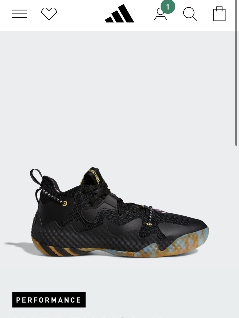 NEW Limited Edition Adidas Harden Vol. 6 Basketball Sneakers